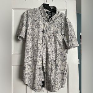 Large Men’s Disney RSVLTS Short Sleeve Button up